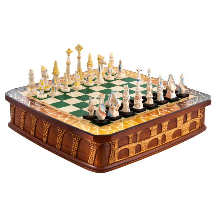 Шахматы из бивня мамонта "Прикосновение к Гауди"