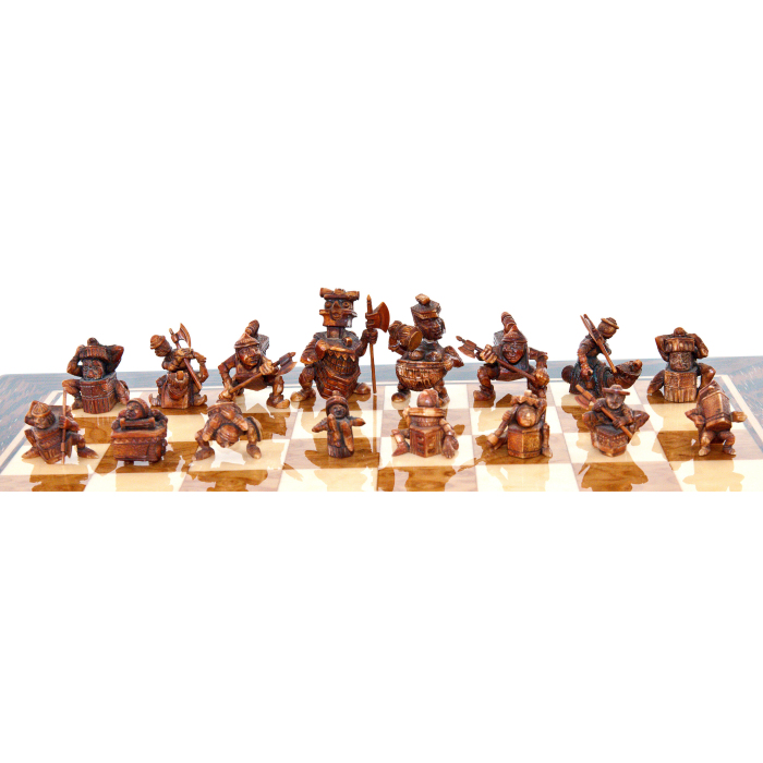 Шахматы из бивня мамонта "Набор домохозяйки"