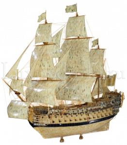 Корабль из янтаря "Royal William" (масштабная модель)