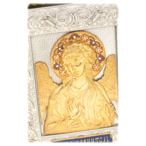 Икона "Ангел Хранитель" посеребрение с позолотой