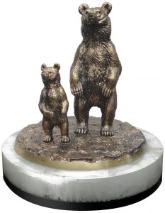 Статуэтка "Медведица с медвежонком"