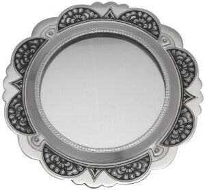 Зеркало серебряное "Цветок"