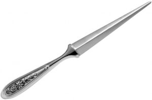Нож для бумаг из серебра "Росток"