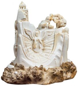 Скульптура из бивня мамонта "Путешествие Богородицы"