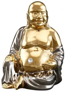 Статуэтка "Belly Buddha" золотая с платиной