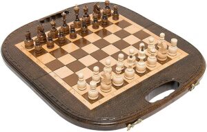 Резные шахматы, нарды и шашки из бука "Руно"