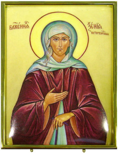 Икона из серебра "Святая Ксения Петербургская"
