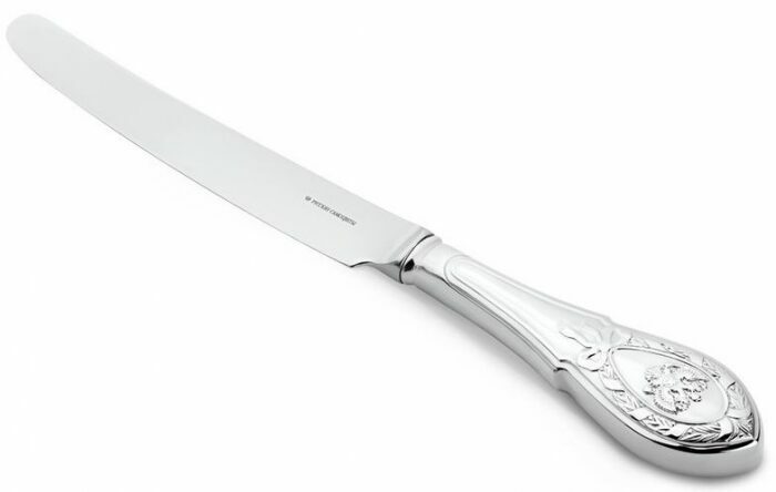 Нож столовый из набора "Столичный" серебряный