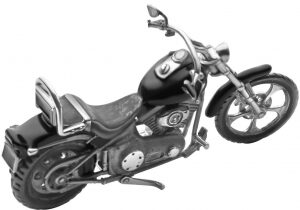 Мотоцикл "Harley Davidson" из серебра