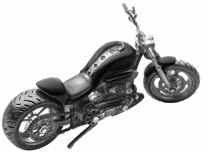 Мотоцикл "Harley Davidson" серебряный (черный)
