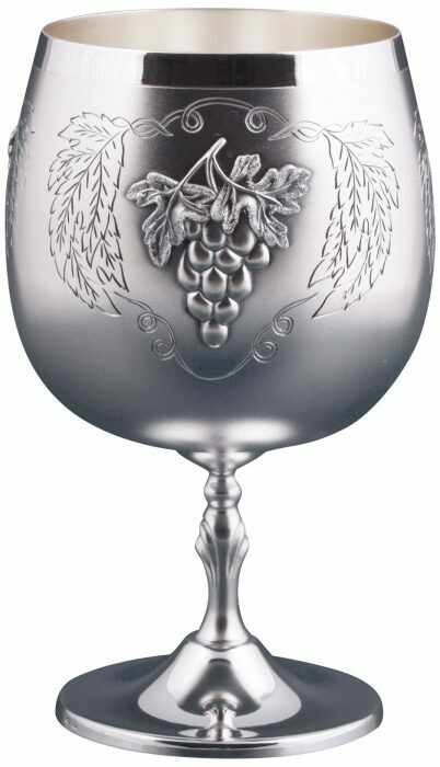 Серебряный бокал для коньяка "Виноградная лоза"