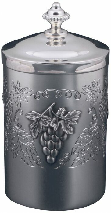 Серебряная коробка для чая "Виноградная лоза"