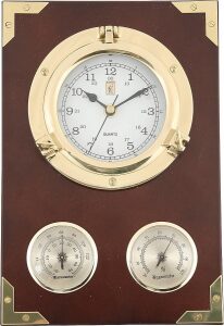 Настенные часы с термометром и гигрометром "Иллюминатор"