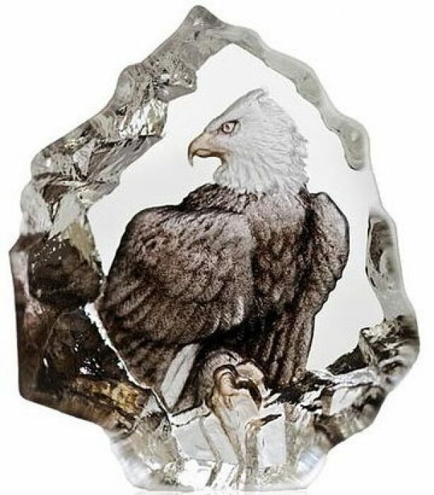 Скульптура "Белоголовый орёл" (миниатюра), коричневая