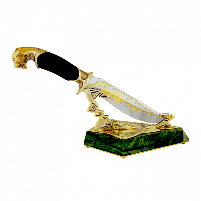 Нож украшенный "Охота" Златоуст