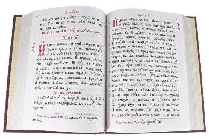 Книга в кожаном переплете "Святое Евангелие" большая