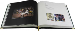 Книга в кожаном переплете "Великие моменты великих Игр. С 1896 года до наших дней." (в футляре)