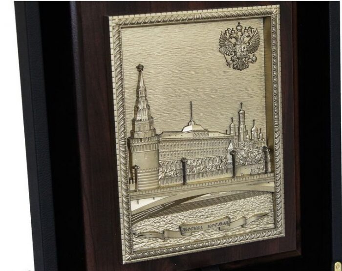 Подарочный набор "Москва с плакеткой Москва - Кремль" (в футляре)