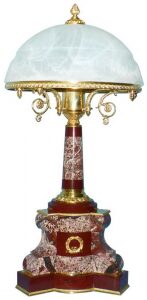 Настольная лампа "Виктория" из яшмы