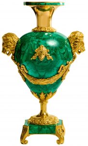 Малахитовая ваза "Капля"