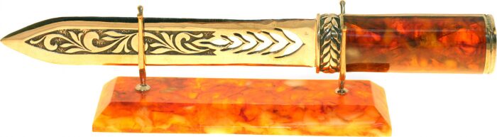Кабинетный нож для резки бумаги из янтаря
