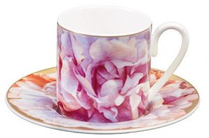 Чашка с блюдцем для кофе "Eden Pink"