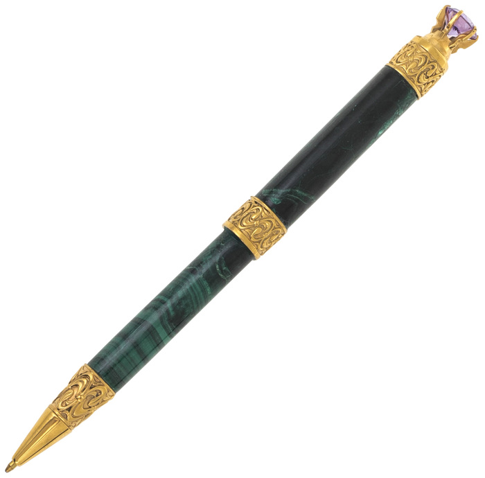 Малахитовая ручка