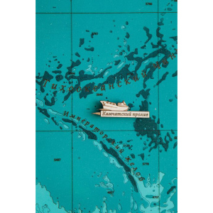 Карта северо-западной части Тихого океана магнитная из дерева, на заказ