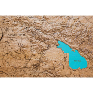 Карта Армении из дерева, на заказ