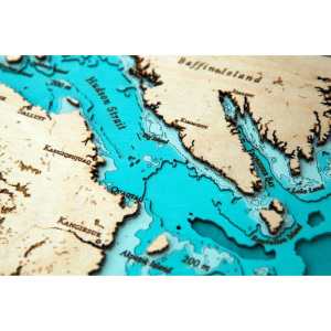 Карта провинции Квебек из дерева, на заказ