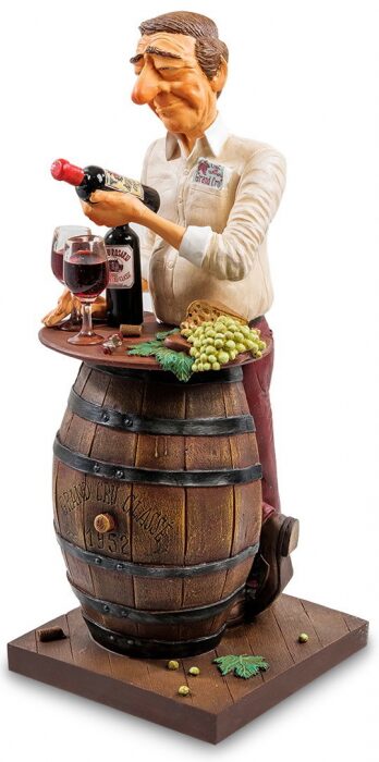 Авторская статуэтка "Коллекционер вина", полистоун