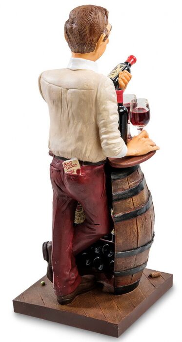 Авторская статуэтка "Коллекционер вина", полистоун