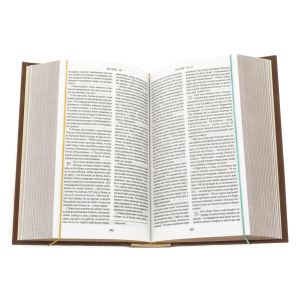 Книга в кожаном переплете "Библия" (финифть)