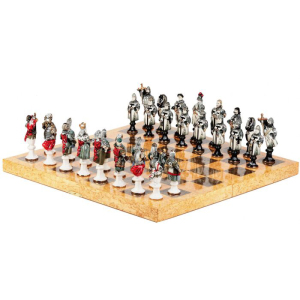 Коллекционный фарфоровые шахматы "Грюнвальдская битва"
