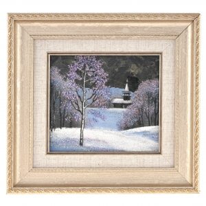 Картина "Зима" на лабрадорите