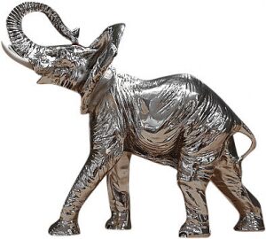 Скульптура "Слон", цвет: серебро