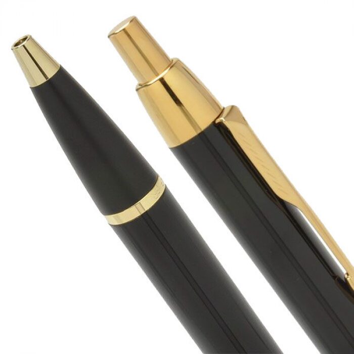 Подарочный набор: шариковая и перьевая ручка «IM Black GT»