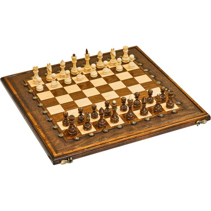 Игровой набор резной "Дебют-1" (шахматы, нарды и шашки)