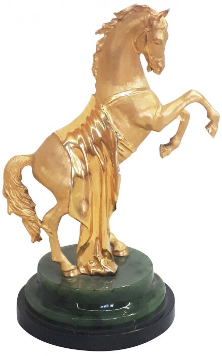 Статуэтка из бронзы "Конь" (позолота)