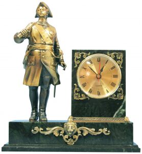 Часы из бронзы "Петр 1"