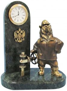 Часы "Медведь-нефтяник"
