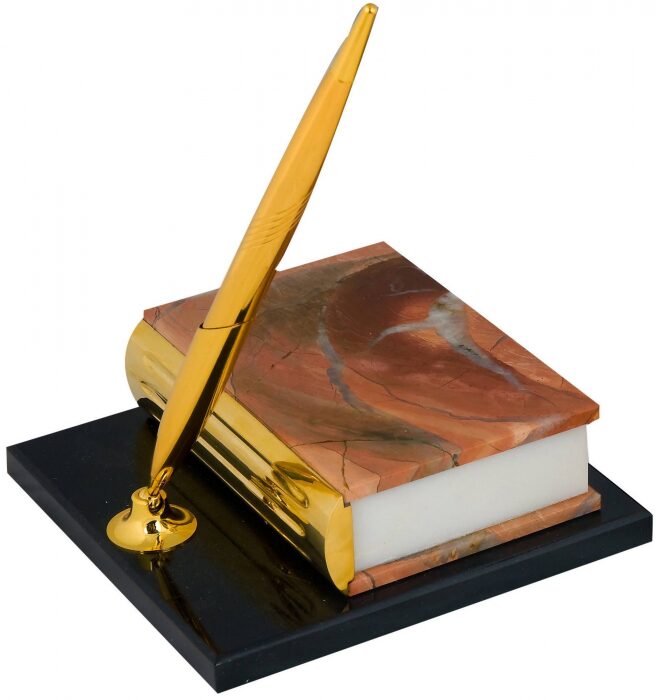 Письменный прибор "Книга" из яшмы