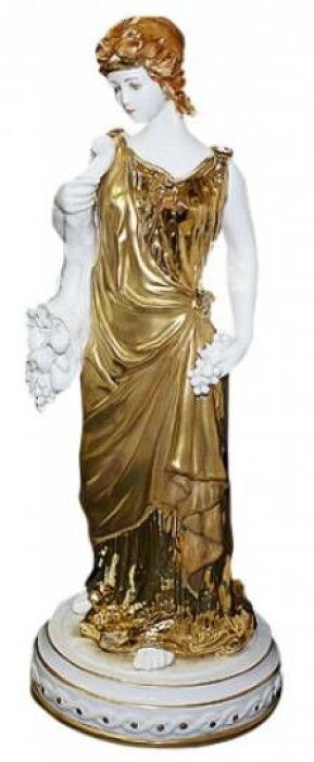 Скульптура "Лето", цвет: белый с золотым