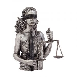 Скульптура посеребренная "Правосудие"