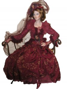 Кукла коллекционная фарфоровая "Тициана"