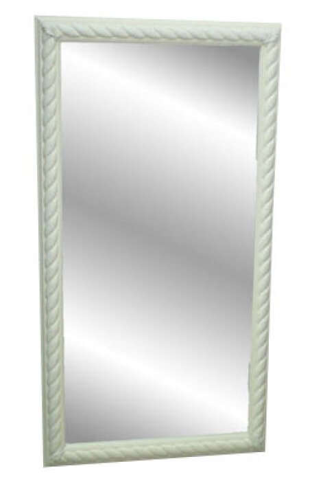 Зеркало, рамка белого цвета