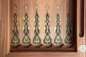 Нарды из ценных пород древесины и янтаря "Султан" коллекции "Восток"