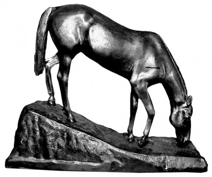 Скульптура "Кобылица на водопое" (чугун)