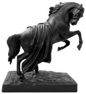 Скульптура "Конь с попоной" (чугун)