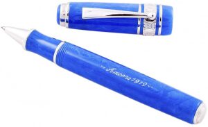 Ручка-роллер "Максима синяя с серебром (MAXIMA COLOUR BLUE SILVER)"